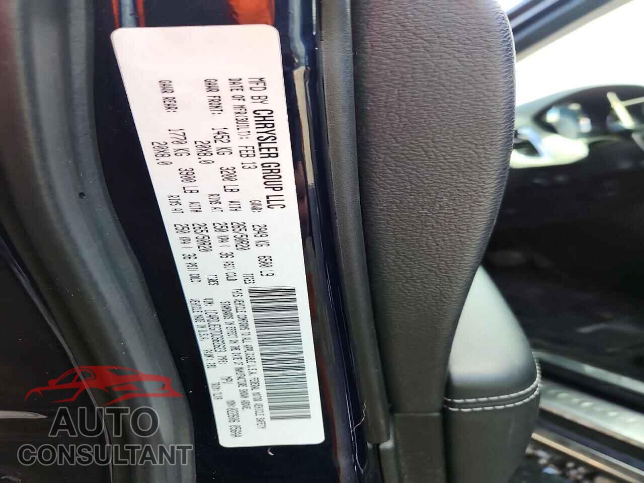 DODGE DURANGO 2013 - 1C4RDJEG7DC662623