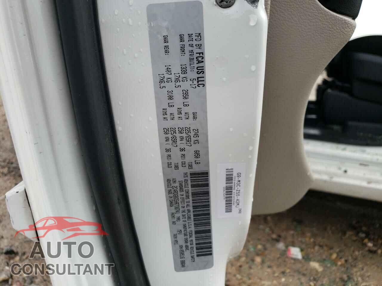 DODGE CARAVAN 2017 - 2C4RDGBG5HR736741