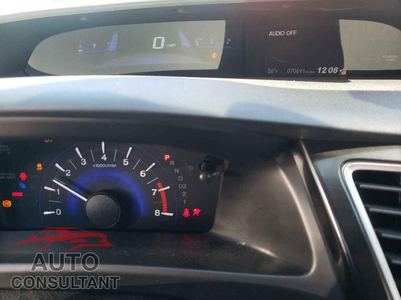 HONDA CIVIC 2013 - 19XFB2F98DE245602