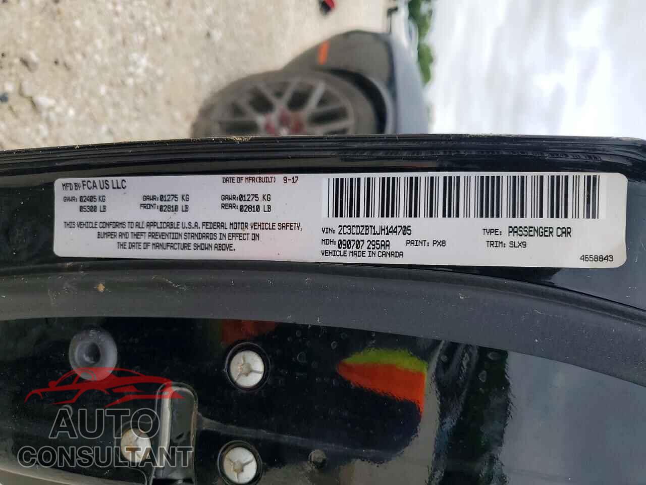 DODGE CHALLENGER 2018 - 2C3CDZBT1JH144705