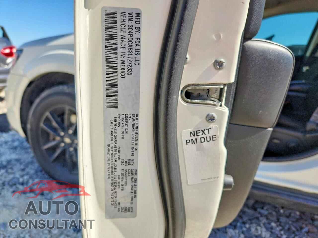 DODGE JOURNEY 2020 - 3C4PDCAB2LT272335