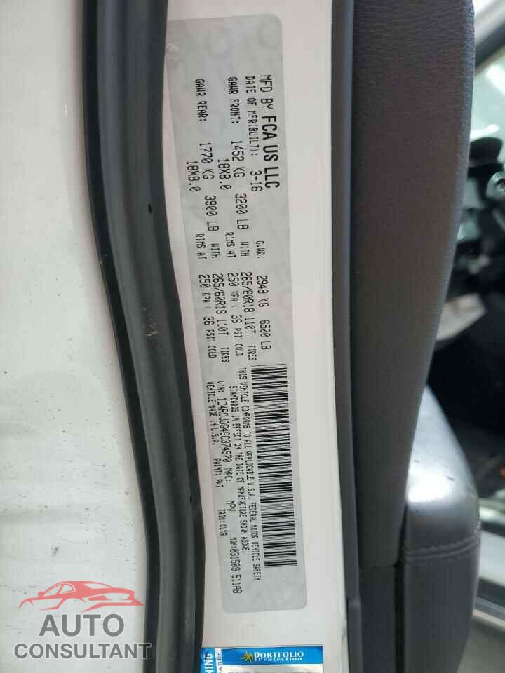 DODGE DURANGO 2016 - 1C4RDJDG4GC374970