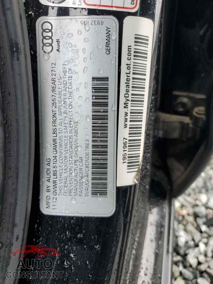 AUDI A6 2013 - WAUGFAFC8DN087883