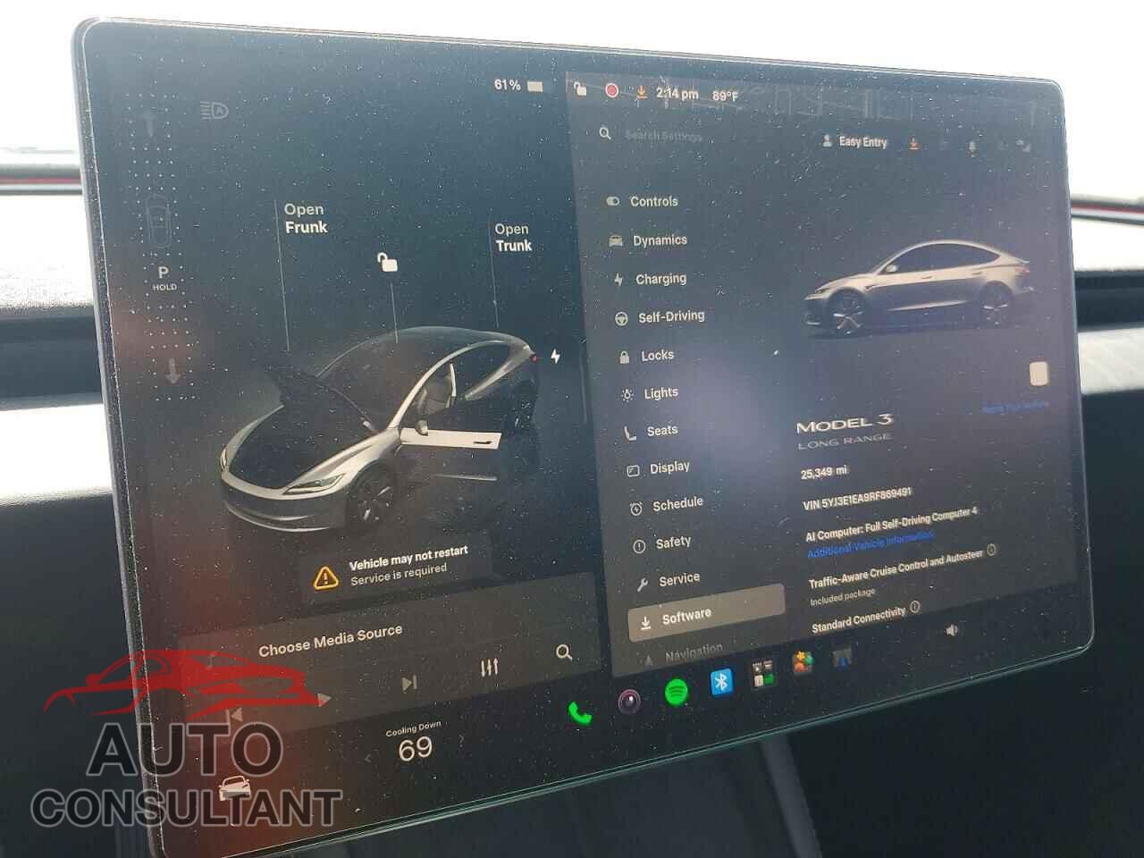 TESLA MODEL 3 2024 - 5YJ3E1EA9RF869491