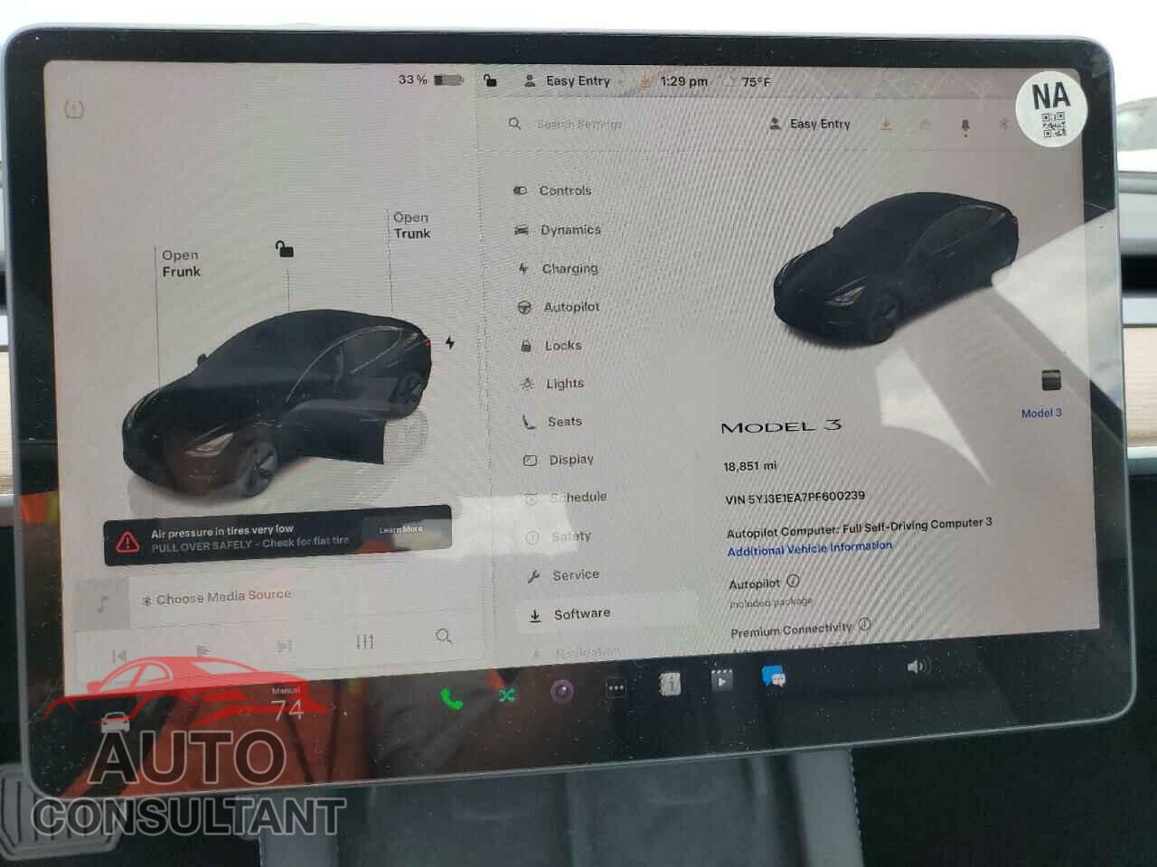 TESLA MODEL 3 2023 - 5YJ3E1EA7PF600239