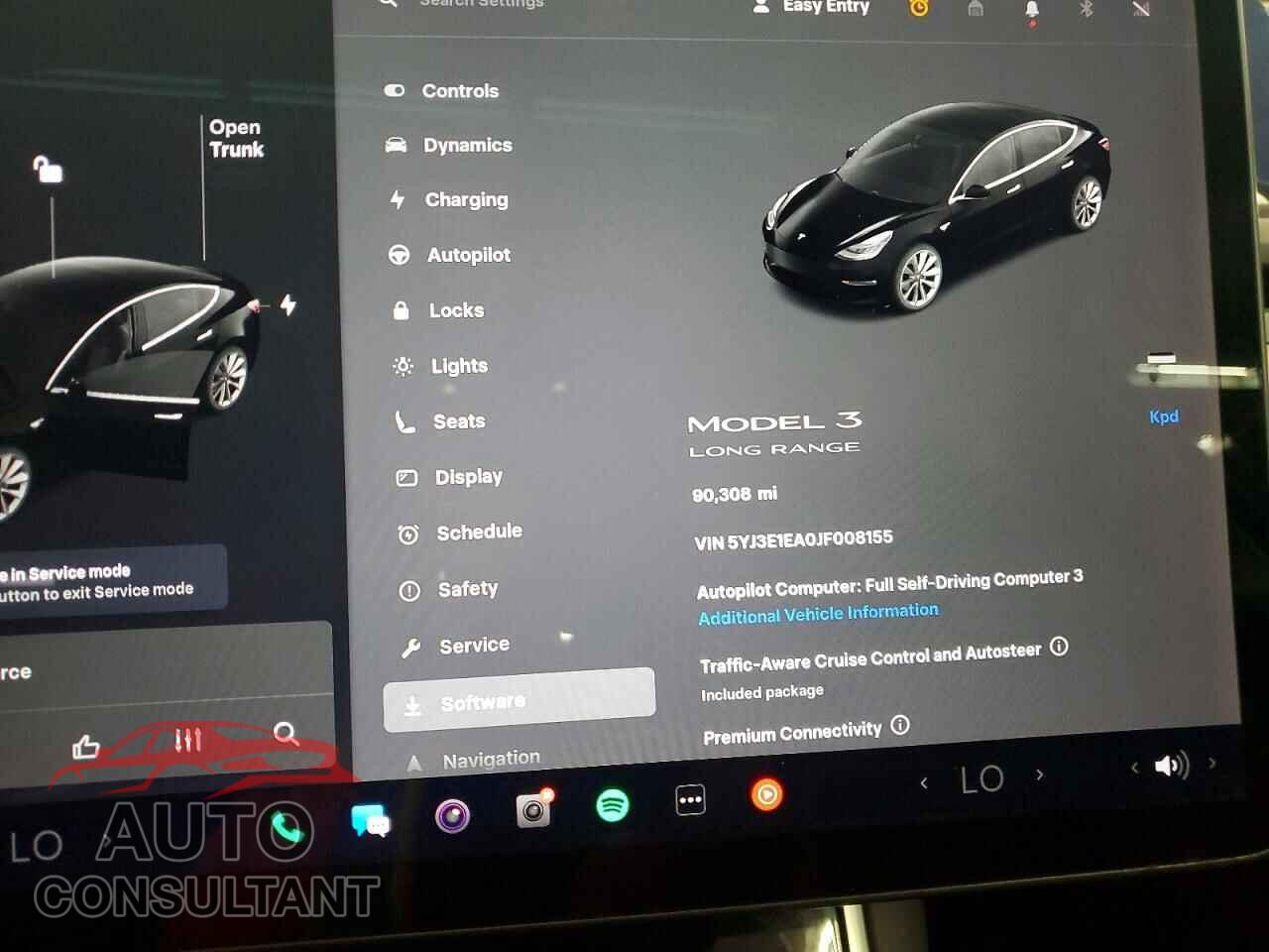TESLA MODEL 3 2018 - 5YJ3E1EA0JF008155