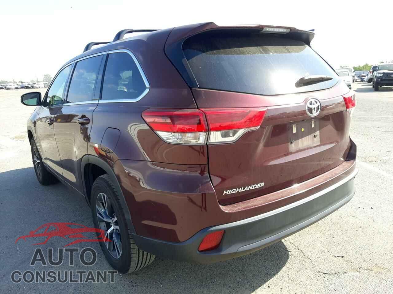 TOYOTA HIGHLANDER 2017 - 5TDZZRFH5HS201948