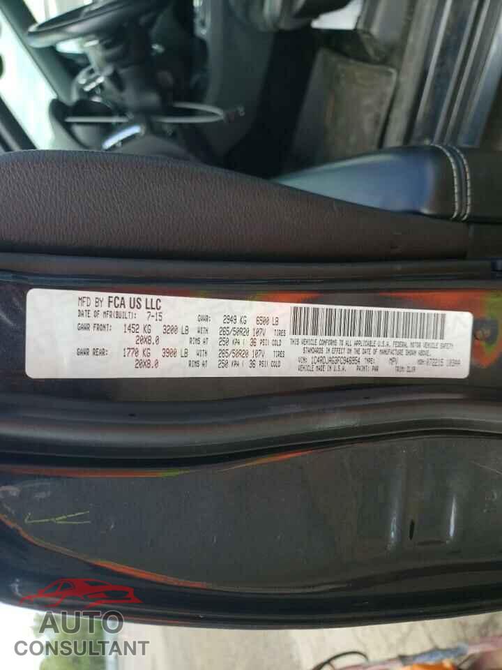 DODGE DURANGO 2015 - 1C4RDJAG3FC946954