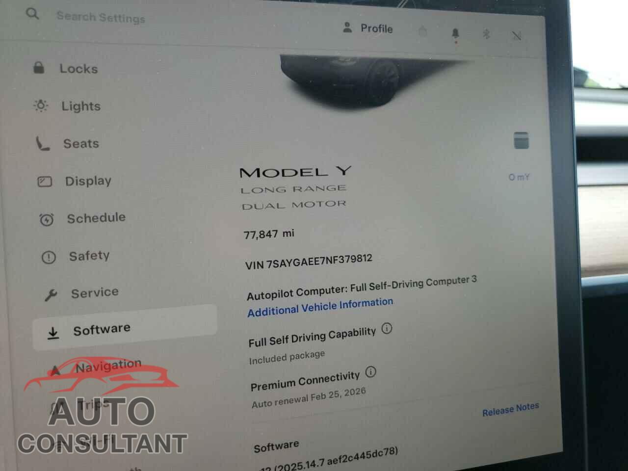 TESLA MODEL Y 2022 - 7SAYGAEE7NF379812