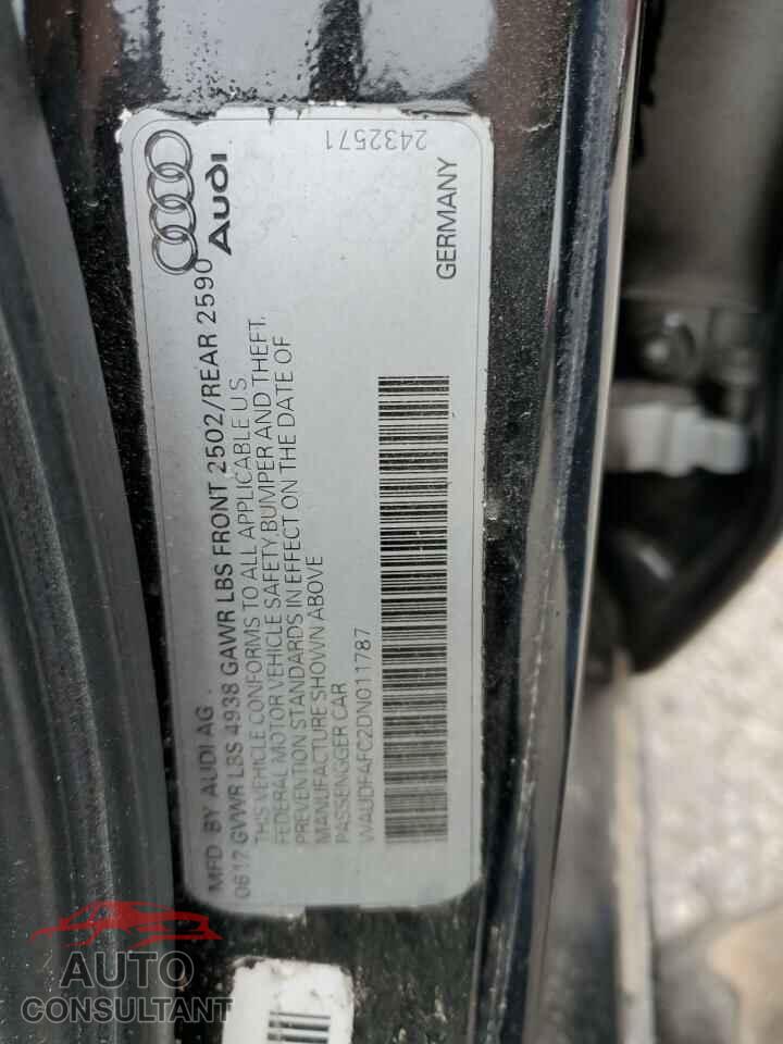 AUDI A6 2013 - WAUDFAFC2DN011787