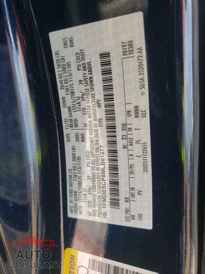 FORD BRONCO 2021 - 1FMDE5CP8MLB01277
