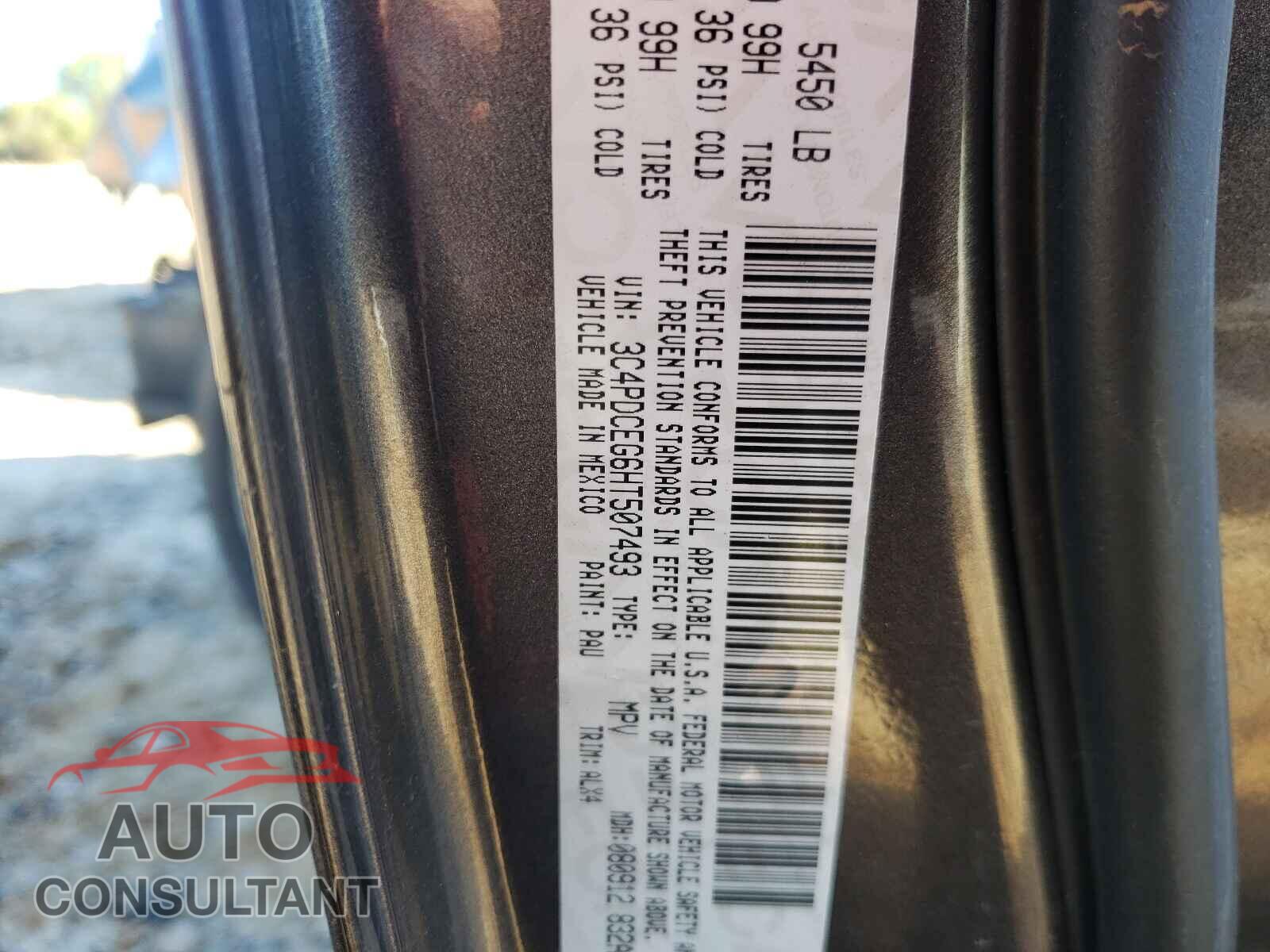 DODGE JOURNEY 2017 - 3C4PDCEG6HT507493