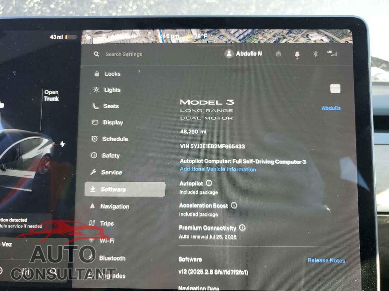 TESLA MODEL 3 2021 - 5YJ3E1EB2MF965433