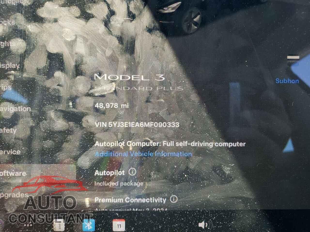 TESLA MODEL 3 2021 - 5YJ3E1EA6MF090333