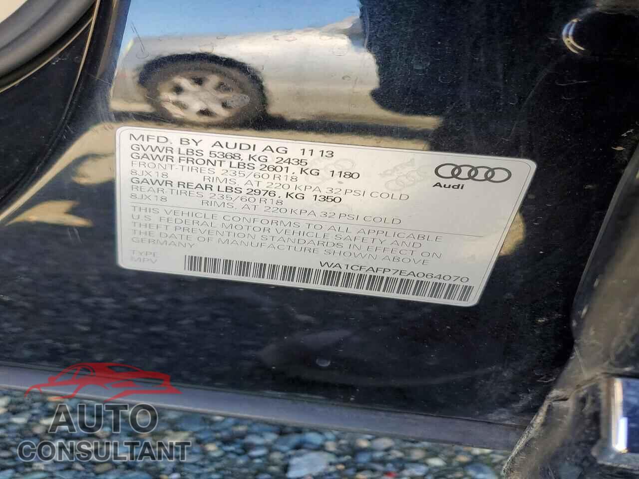 AUDI Q5 2014 - WA1CFAFP7EA064070