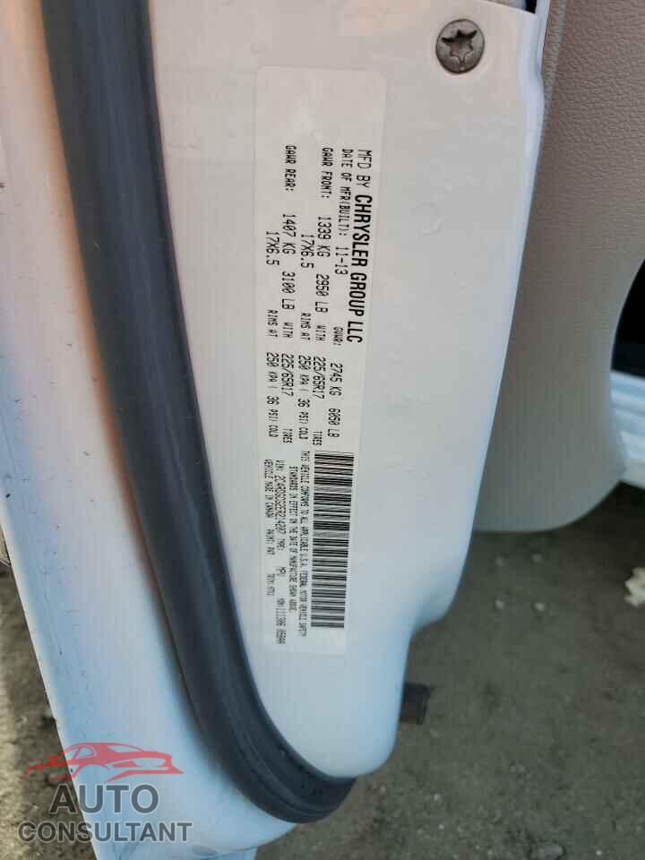 DODGE CARAVAN 2014 - 2C4RDGCG2ER214207
