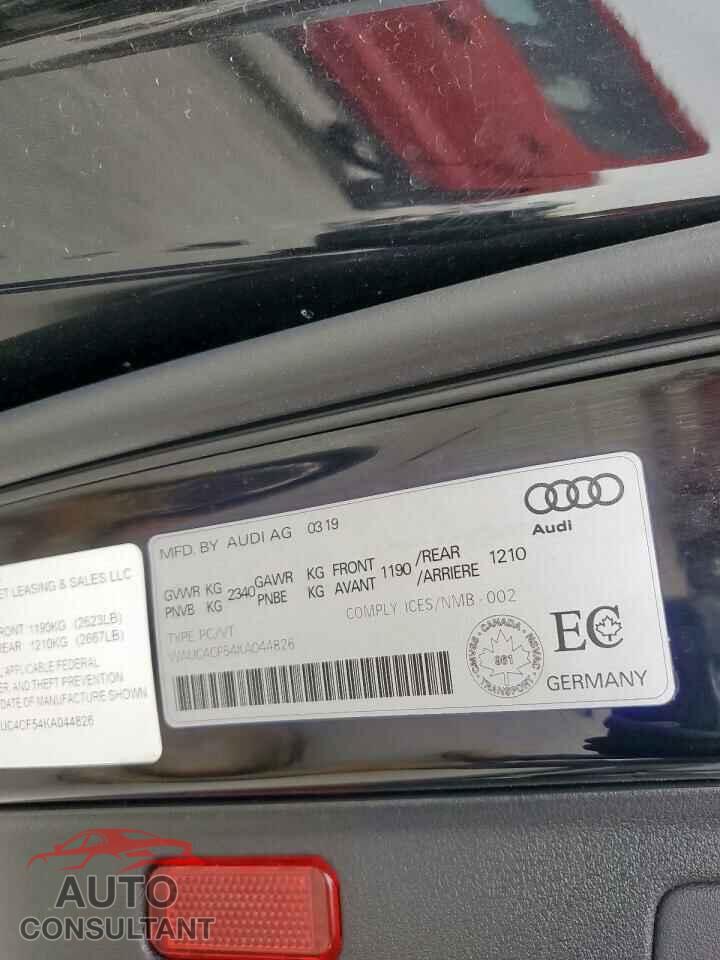 AUDI S5/RS5 2019 - WAUC4CF54KA044826