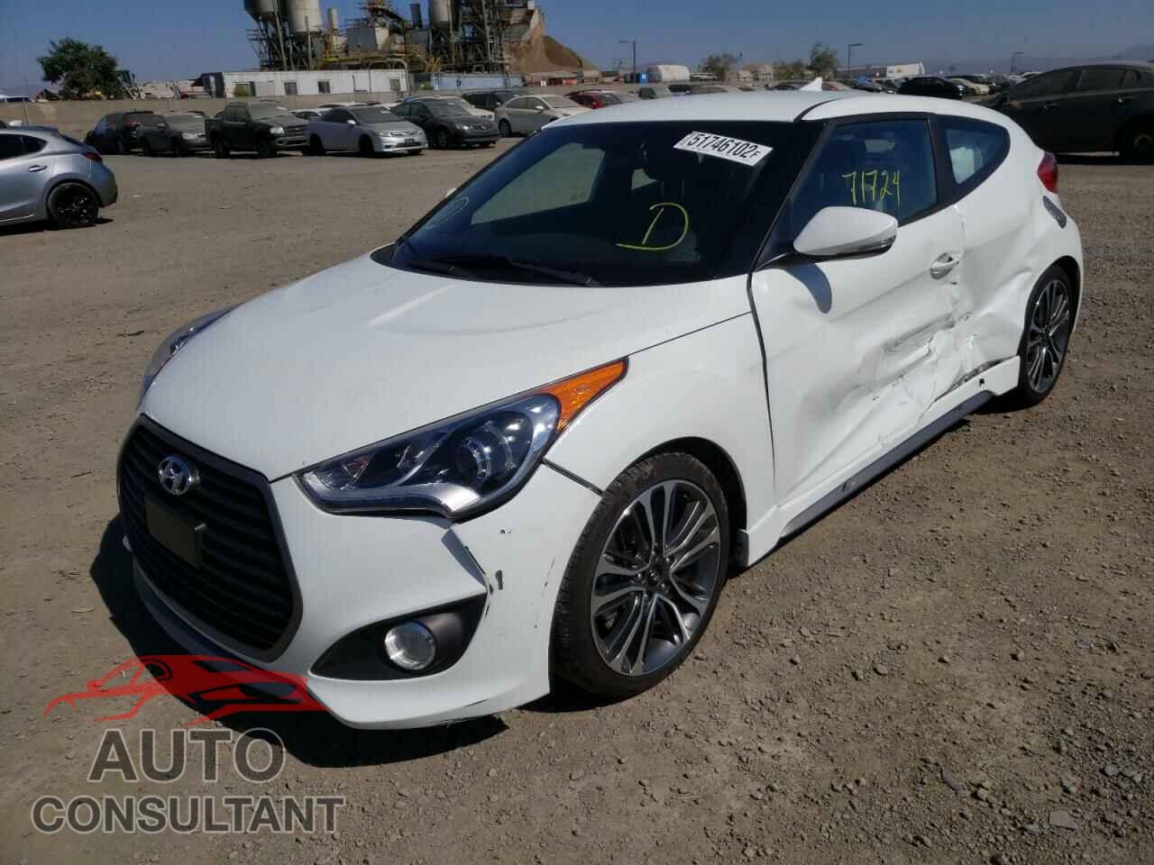 HYUNDAI VELOSTER 2017 - KMHTC6AE2HU310622
