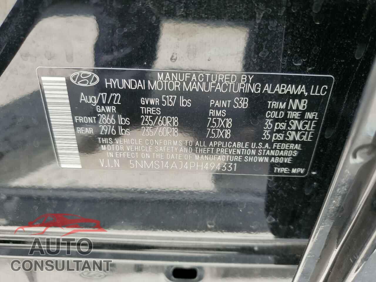HYUNDAI SANTA FE 2023 - 5NMS14AJ4PH494331
