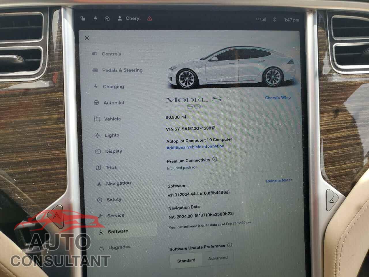 TESLA MODEL S 2016 - 5YJSA1E10GF153812