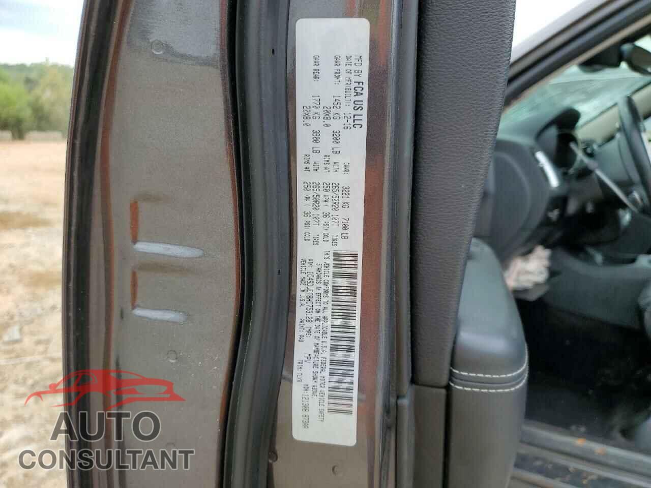 DODGE DURANGO 2017 - 1C4SDJET8HC753128