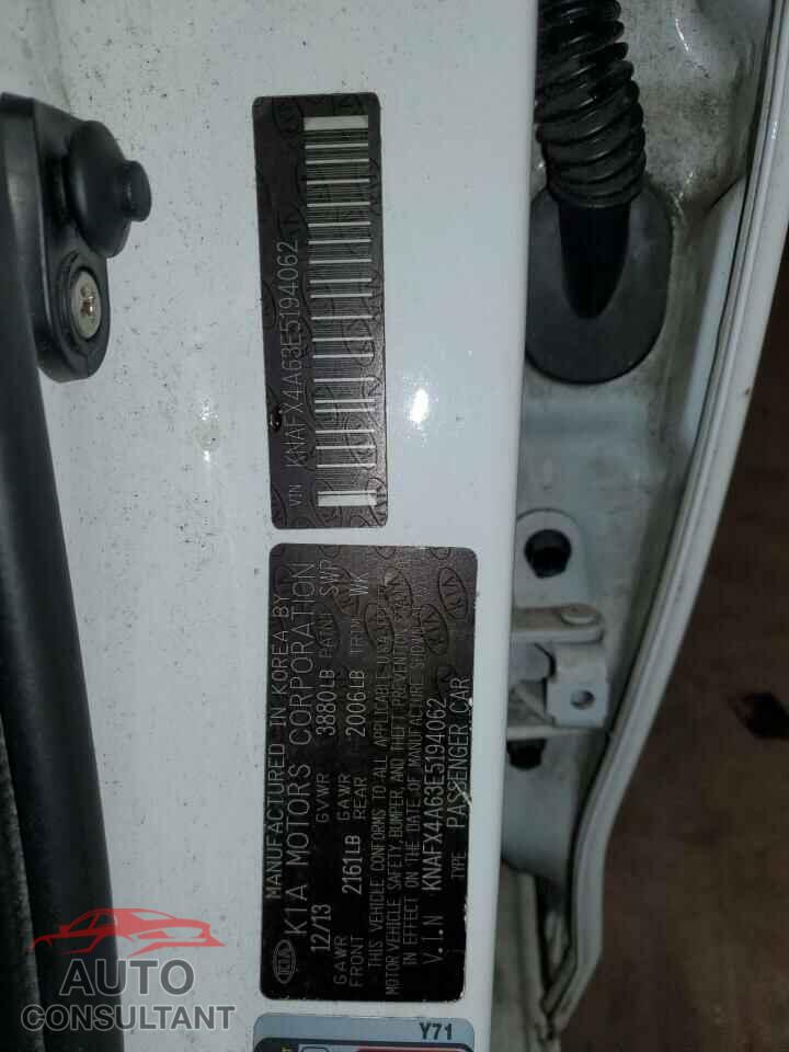 KIA FORTE 2014 - KNAFX4A63E5194062