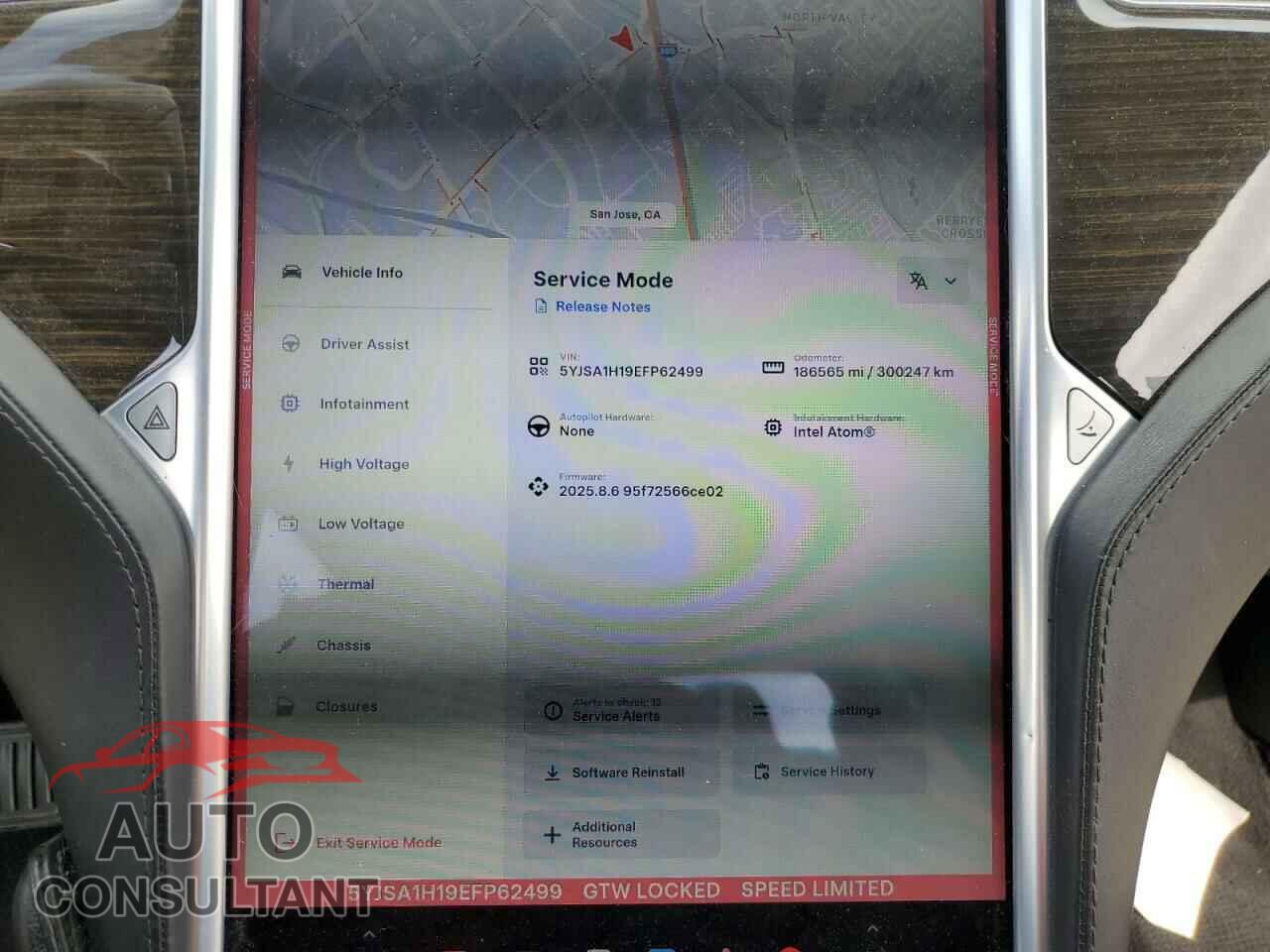 TESLA MODEL S 2014 - 5YJSA1H19EFP62499