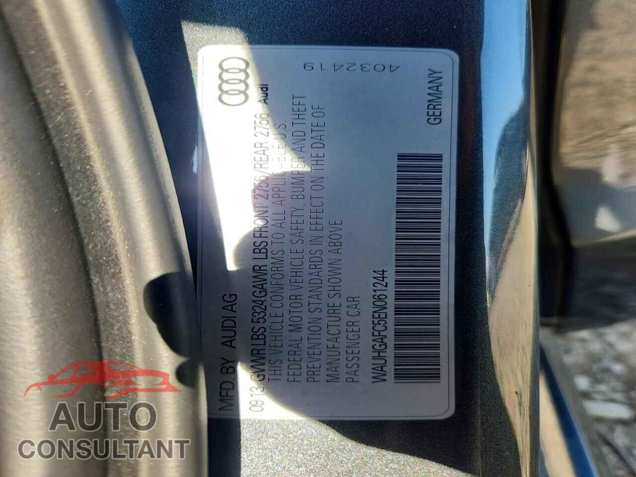 AUDI A6 2014 - WAUHGAFC5EN061244