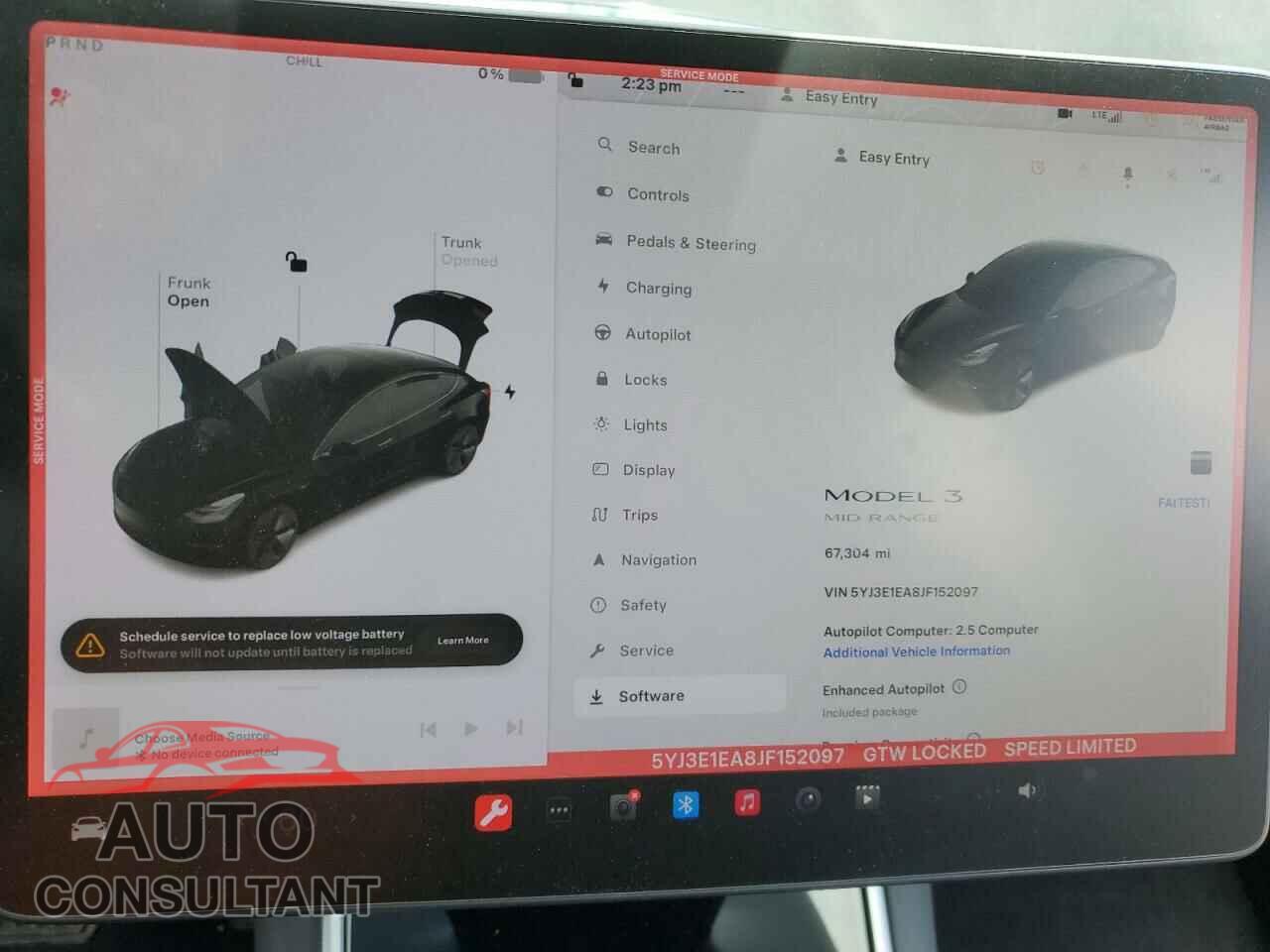 TESLA MODEL 3 2018 - 5YJ3E1EA8JF152097
