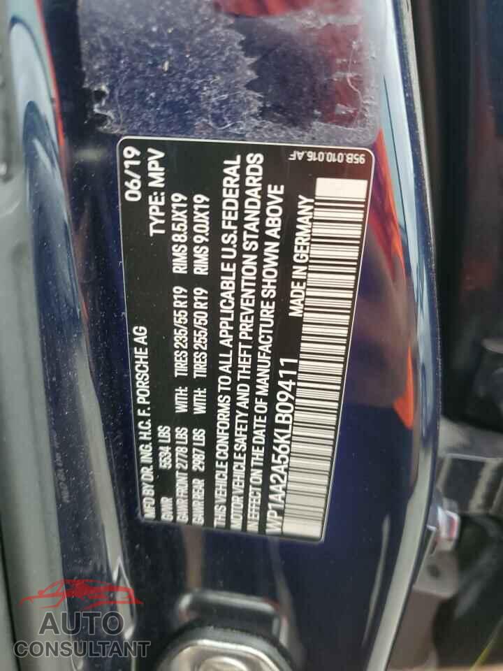 PORSCHE MACAN 2019 - WP1AA2A56KLB09411