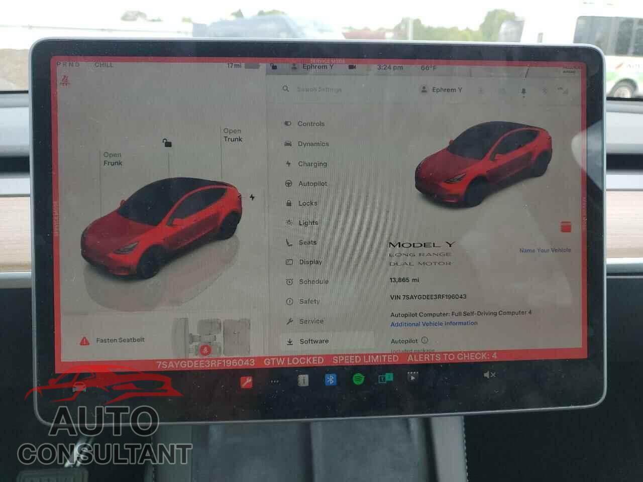 TESLA MODEL Y 2024 - 7SAYGDEE3RF196043