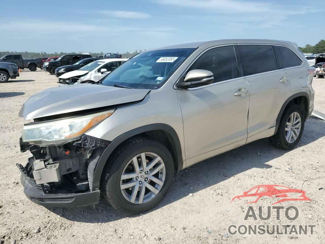 TOYOTA HIGHLANDER 2015 - 5TDZARFH4FS012258