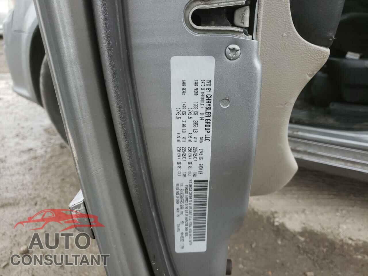 DODGE CARAVAN 2015 - 2C4RDGBG7FR513100