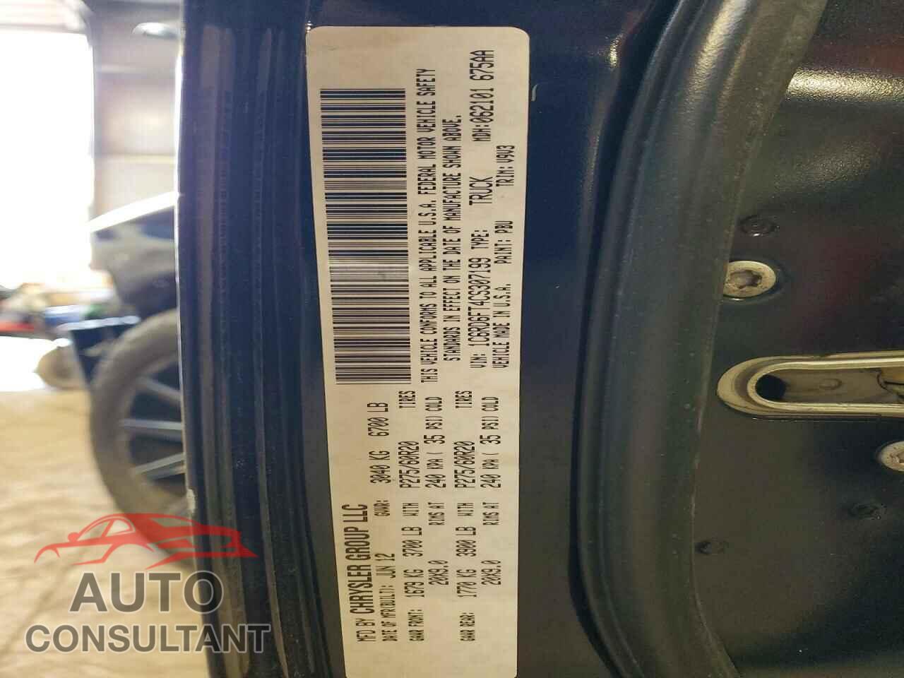 DODGE RAM 1500 2012 - 1C6RD6FT4CS307199