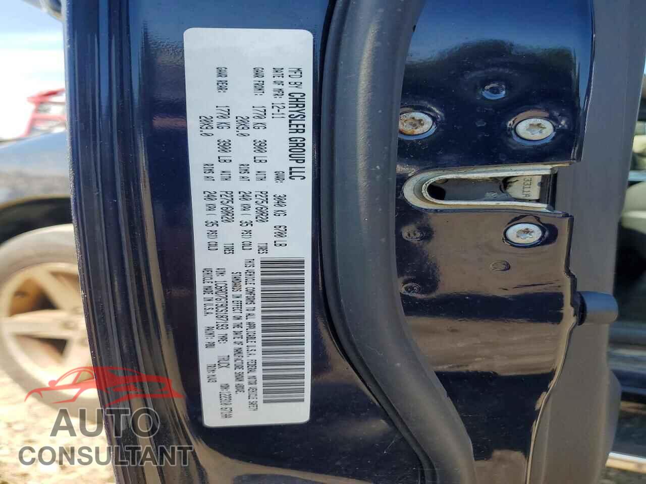 DODGE RAM 1500 2012 - 1C6RD7GT9CS187193