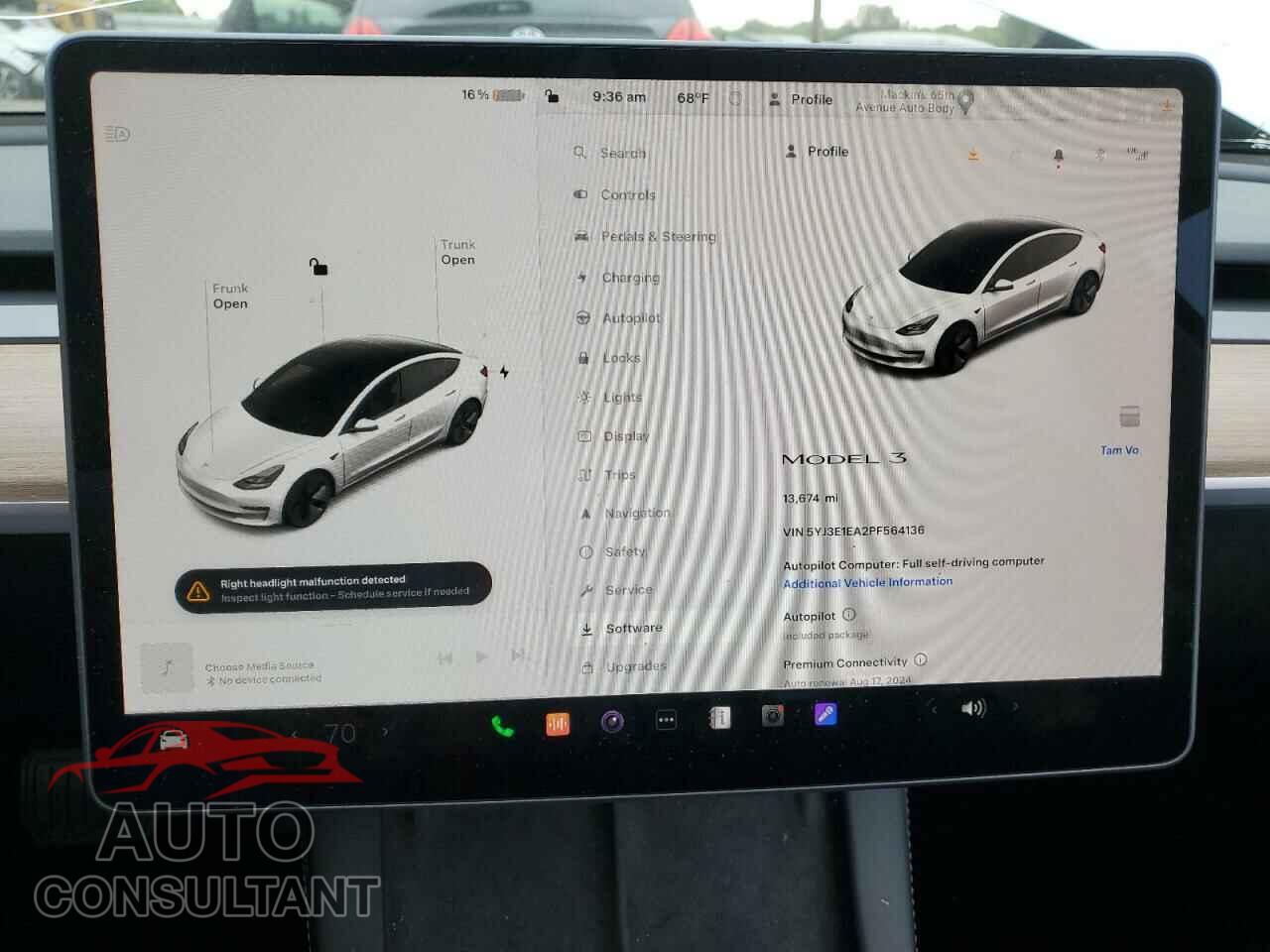 TESLA MODEL 3 2023 - 5YJ3E1EA2PF564136
