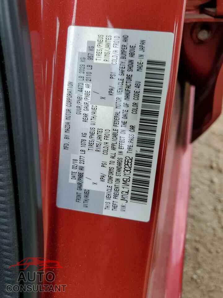 MAZDA 6 2018 - JM1GL1VM9J1302552