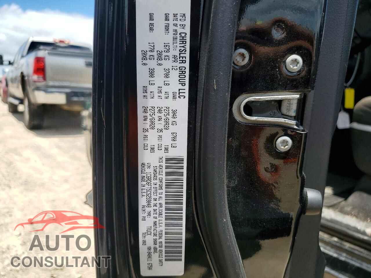 DODGE RAM 1500 2012 - 1C6RD6FT5CS259048