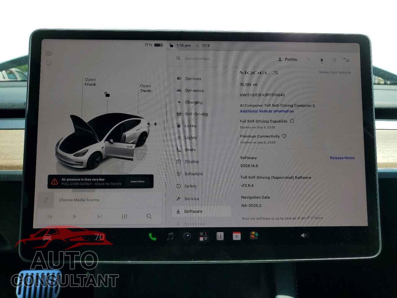TESLA MODEL 3 2023 - 5YJ3E1EA5PF519045