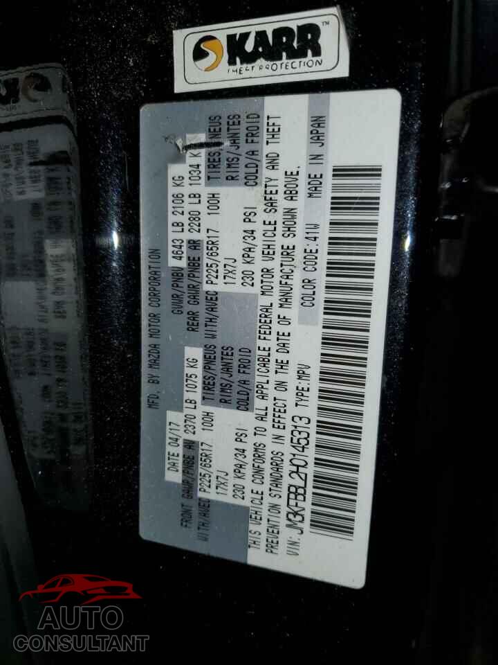 MAZDA CX-5 2017 - JM3KFBBL2H0145313