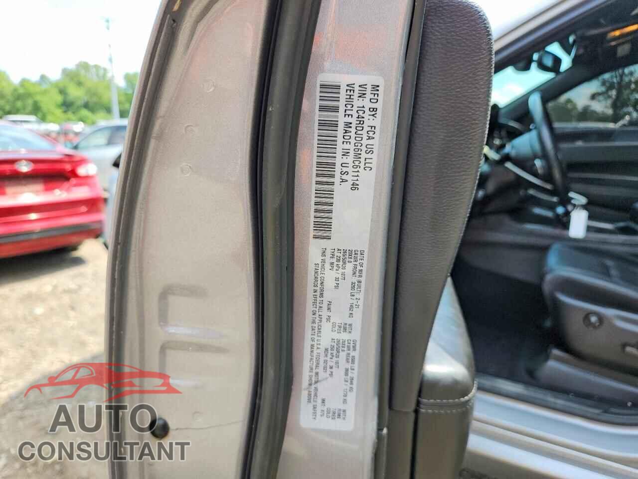 DODGE DURANGO 2021 - 1C4RDJDG6MC611146