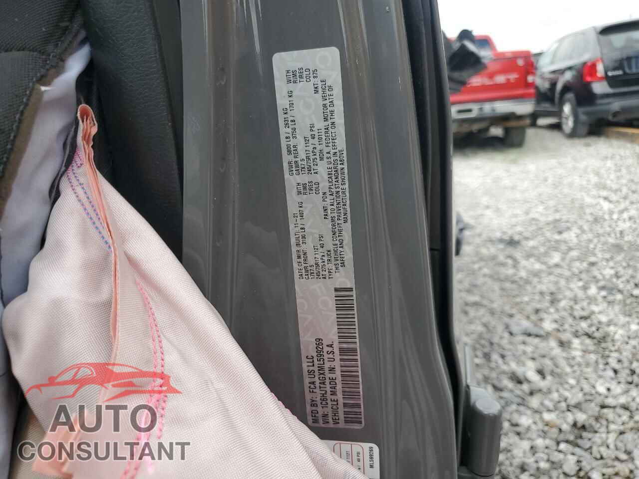 JEEP GLADIATOR 2021 - 1C6HJTAGXML599269