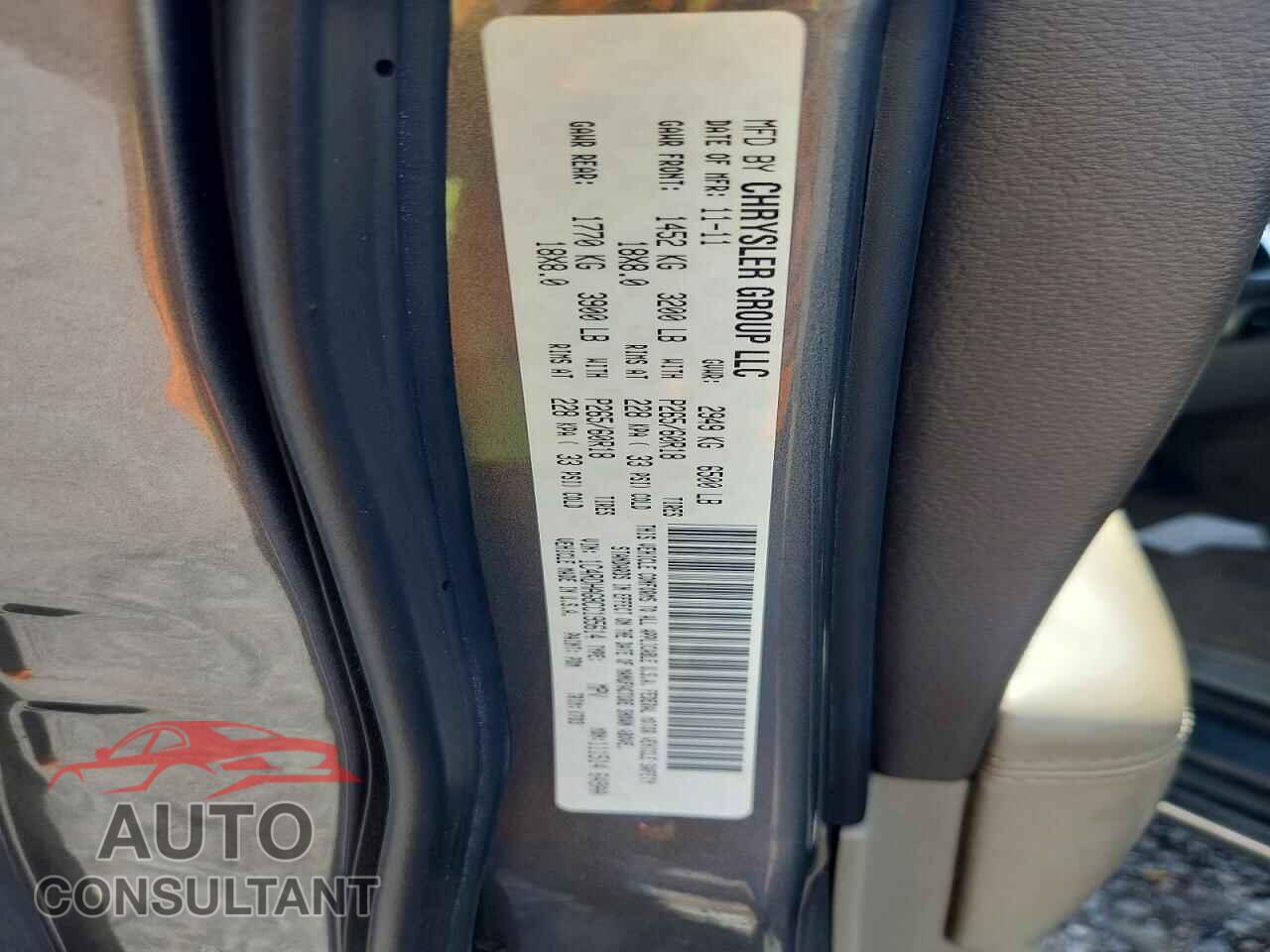 DODGE DURANGO 2012 - 1C4RDHAG8CC195614