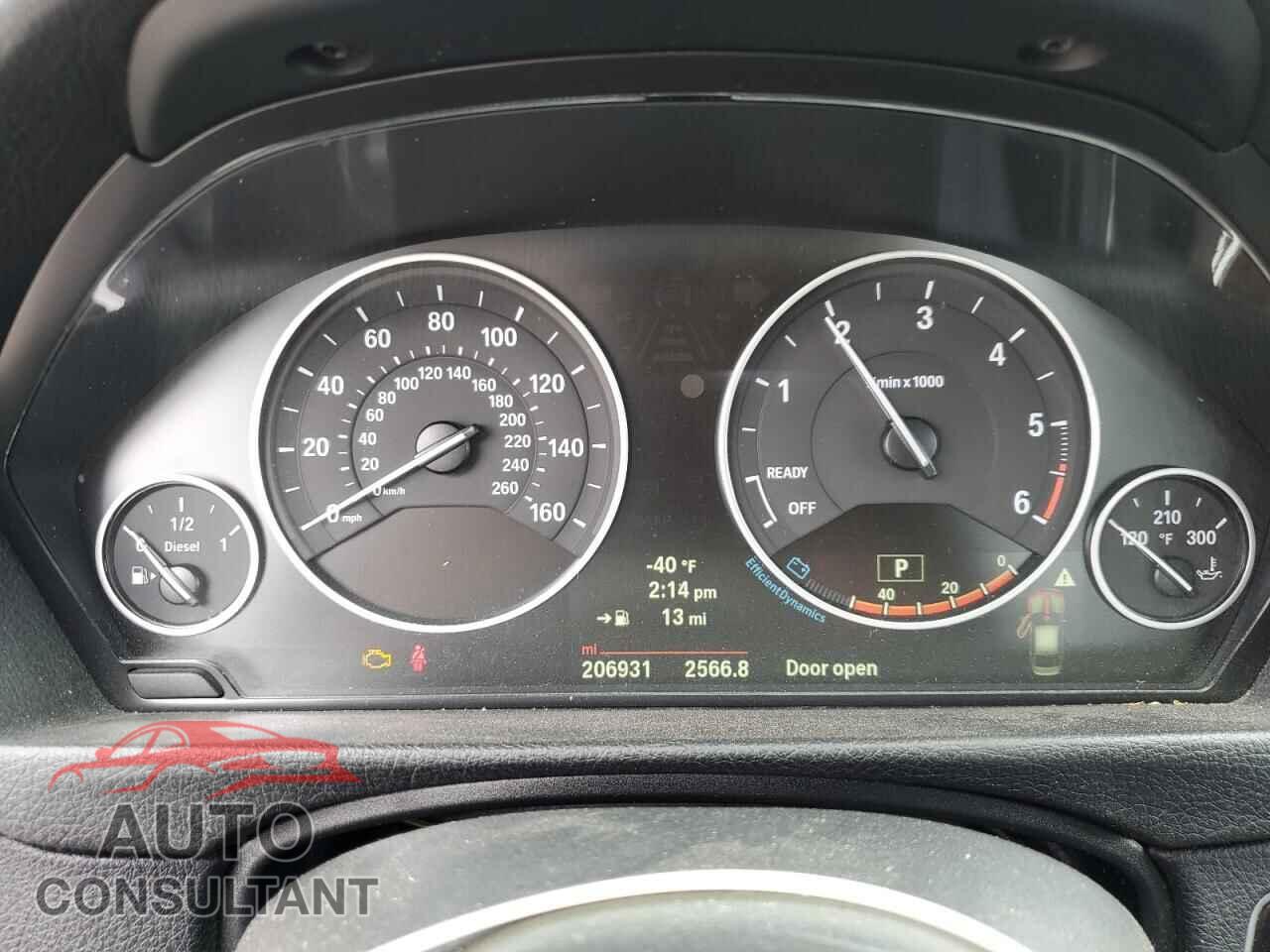BMW 3 SERIES 2014 - WBA3D3C59EF099154