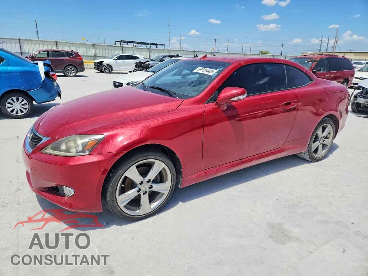 LEXUS IS 2012 - JTHFF2C21C2522886