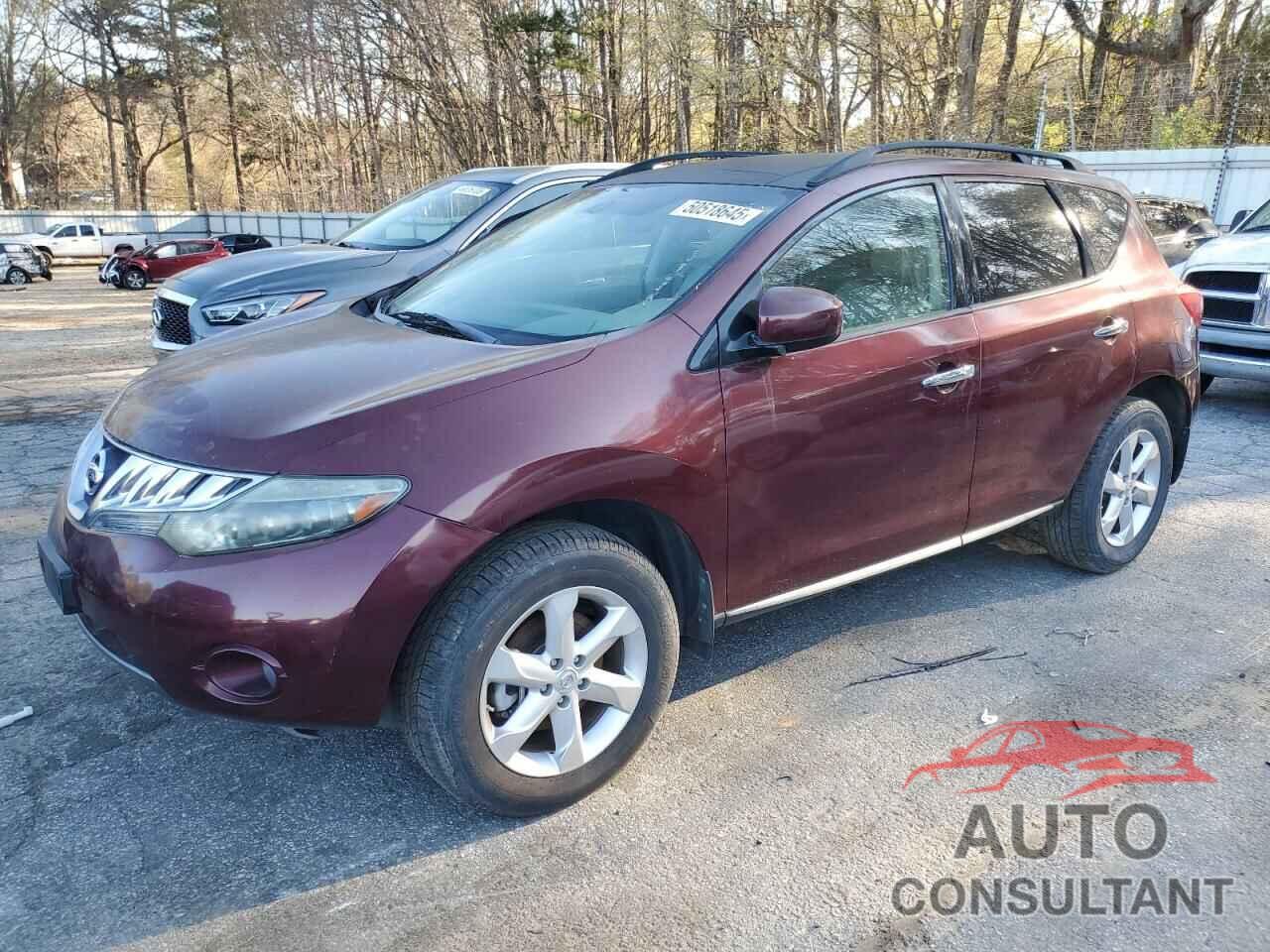 NISSAN MURANO 2009 - JN8AZ18W59W108749