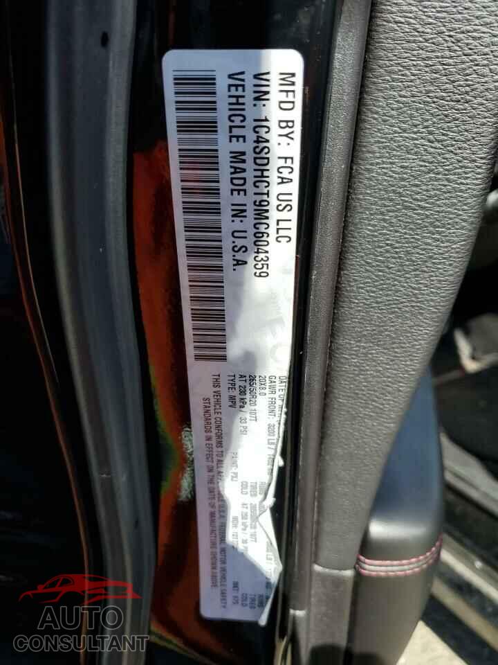 DODGE DURANGO 2021 - 1C4SDHCT9MC604359