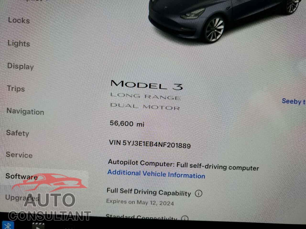 TESLA MODEL 3 2022 - 5YJ3E1EB4NF201889