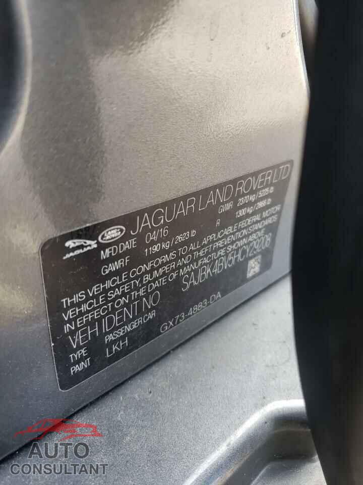 JAGUAR XF 2017 - SAJBK4BV5HCY29208