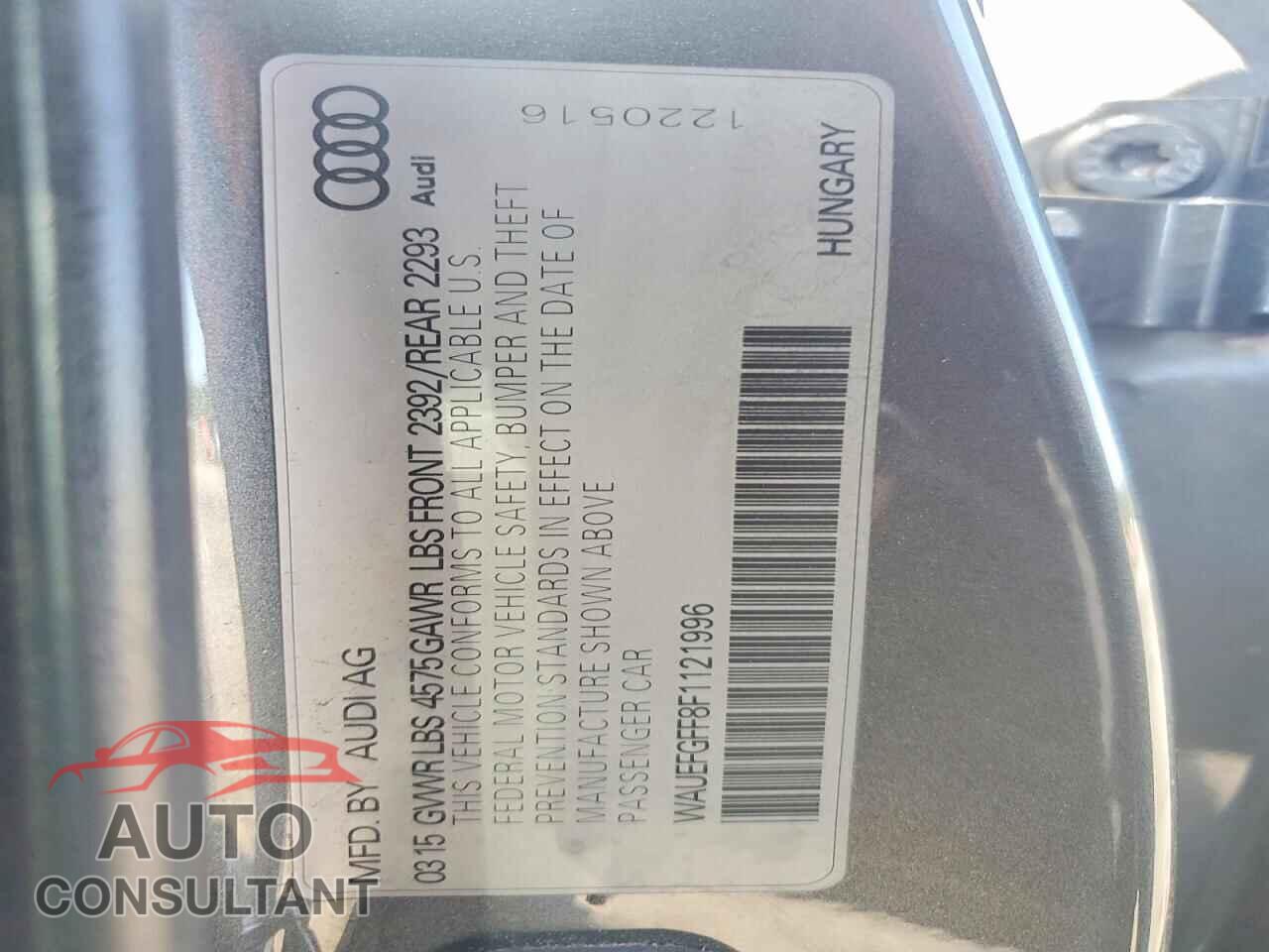 AUDI A3 2015 - WAUEFGFF8F1121996
